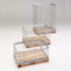 Contenedor plegable industrial con capacidad de 1000 kg