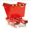 Contenedor autobasculante estanco metálico para uso industrial