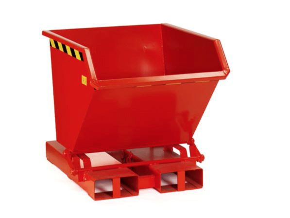 Contenedor autobasculante estanco para virutas y líquidos