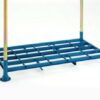 Contenedor metálico rack apilable con puntales desmontables