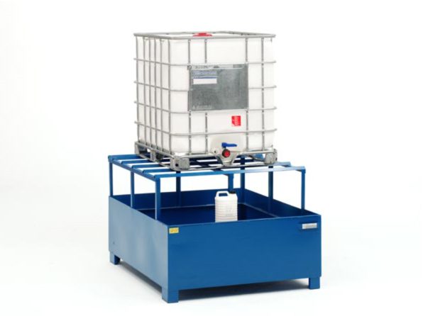 Cubeta colectora soporte para contenedor de líquidos de 1000 litros