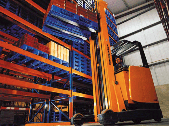 Palets de plástico para uso industrial y logístico