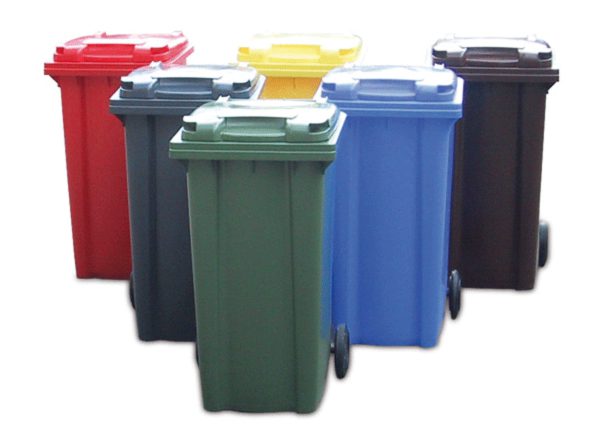 carros-de-basura Cubo de residuos de 2 ruedas para uso profesional