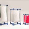 Soporte metálico para Big Bags en almacén industrial