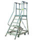 Escalera de almacén ALX 60º de aluminio con plataforma
