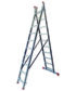 Escalera transformable doble Serie TR2 de aluminio