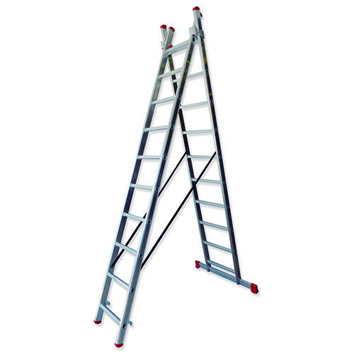 Escalera transformable doble Serie TR2 de aluminio